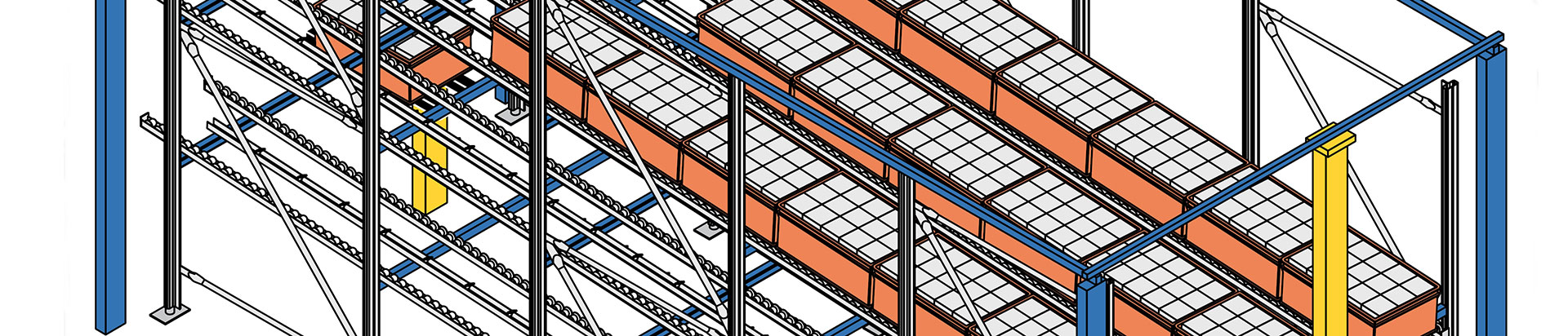 Live storage racking